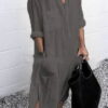 midi oversize 2 shirt dress 2