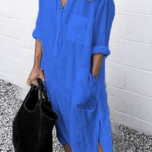 midi oversize shirt dress