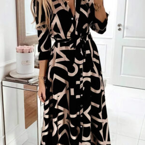 midi shirt with print
