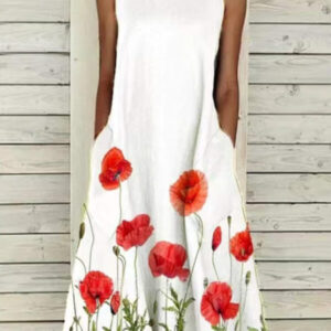 midi trapezoidal dress with large pockets 7