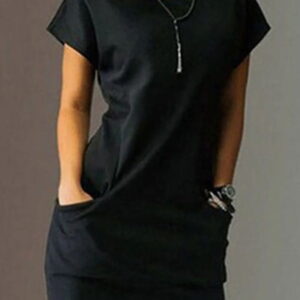mini casual dress with pockets