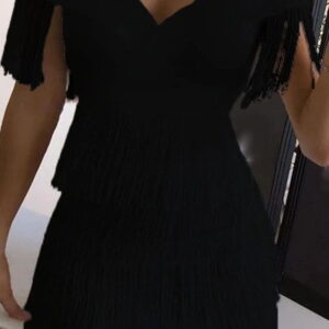 mini dress with a spanish neckline with freddzla