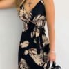 mini envelope dress on thin racer