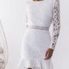 mini lace dress with bare backs