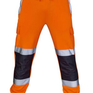 pants binded at the waist with reflective elements 2