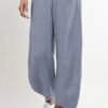 pants with a loose cut with a wide leg