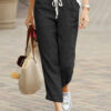 pants with a loose straight cut