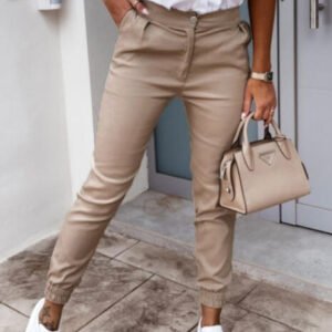 pants with a straight cut with downloaders