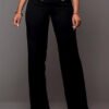 pants with a straight leg with decorative buttons