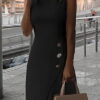 princeska with decorative buttons