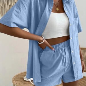 set with shorts and a binded shirt 2