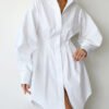 shirt dress with a corset waist 4