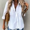 shirt with a slice cut with the more likely telle