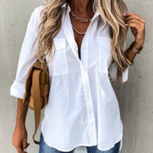 shirt with a slice cut with the more likely telle