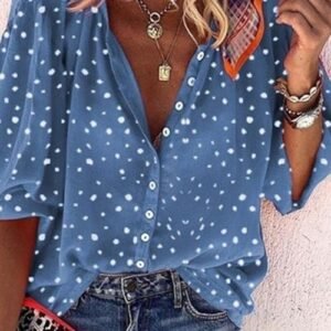 shirt with loose sleeves with print