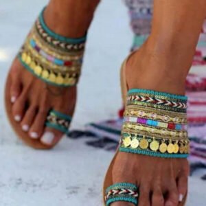 slippers in style decorated with lancusz