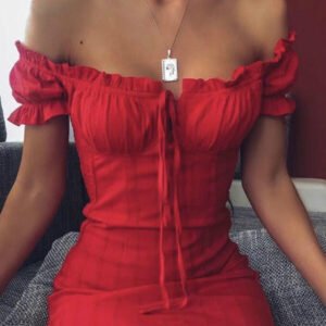 spanish dress with frowning and binding on biuscie