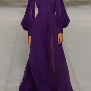spanish maxi dress with transparent sleeves 3
