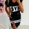 sports dress with castles with a print