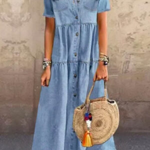 t shirt denim dress 2