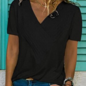 t shirt with a neckline in the shape of the letters v