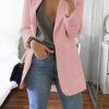 the jacket with a loose cut with pockets 10