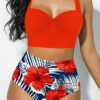 two cycle baths with top and draped high waisted panties 2