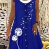 two layer dress with buttons 3
