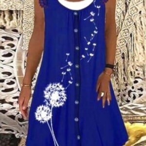 two layer dress with buttons 3