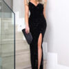 waska maxi dress with sequins